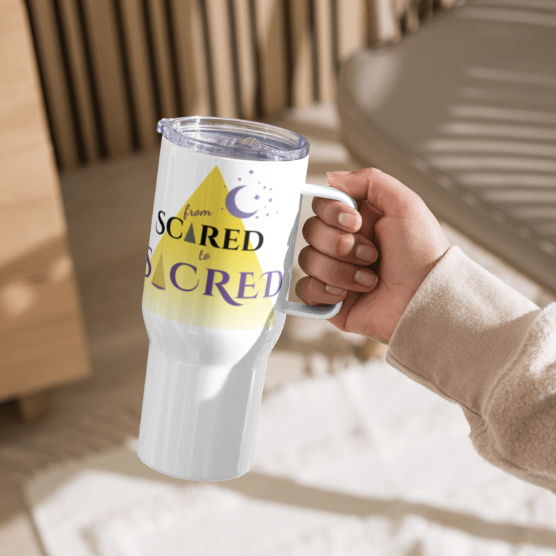 Scared to Sacred 20/40 oz Mug - Inspirational Tumbler with Size Options