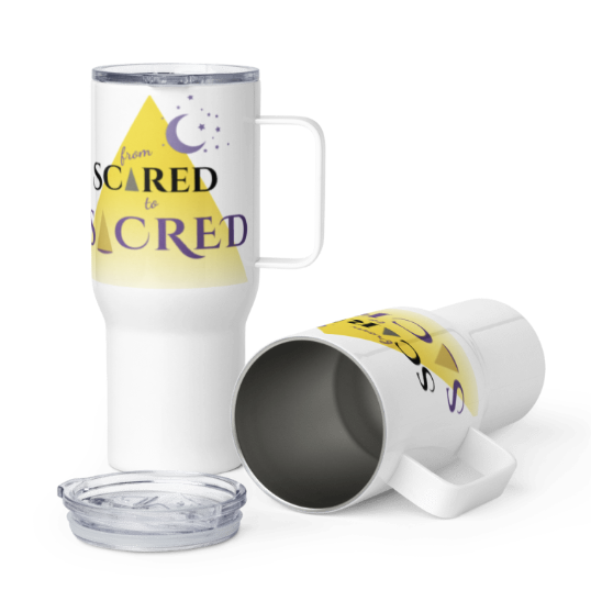 Scared to Sacred 20/40 oz Mug - Inspirational Tumbler with Size Options