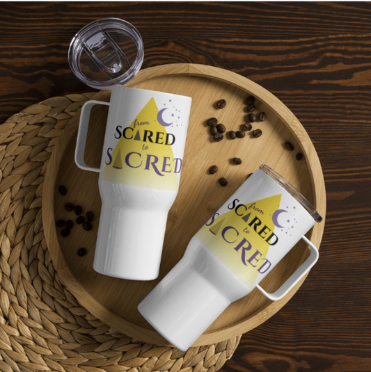 Scared to Sacred 20/40 oz Mug - Inspirational Tumbler with Size Options